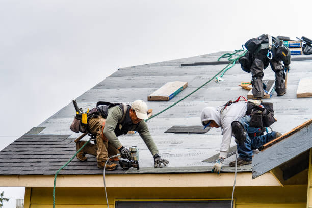 Professional Gutter Installation technician working in Worthing, SD